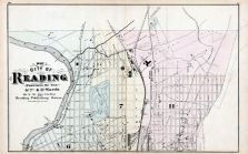 Reading City - Ward Map 2, Berks County 1876